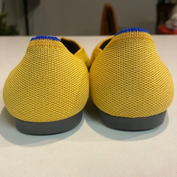 ROTHY’S RETIRED THE POINT MARIGOLD YELLOW POINTED TOE FLATS BALLET WOMEN SZ 8.5 - Picture 7 of 11